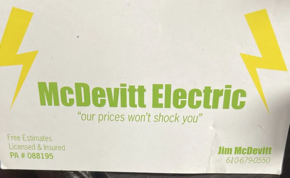 Expert electrical repair in East Fallowfield Township, PA by Mcdevitt Electric
