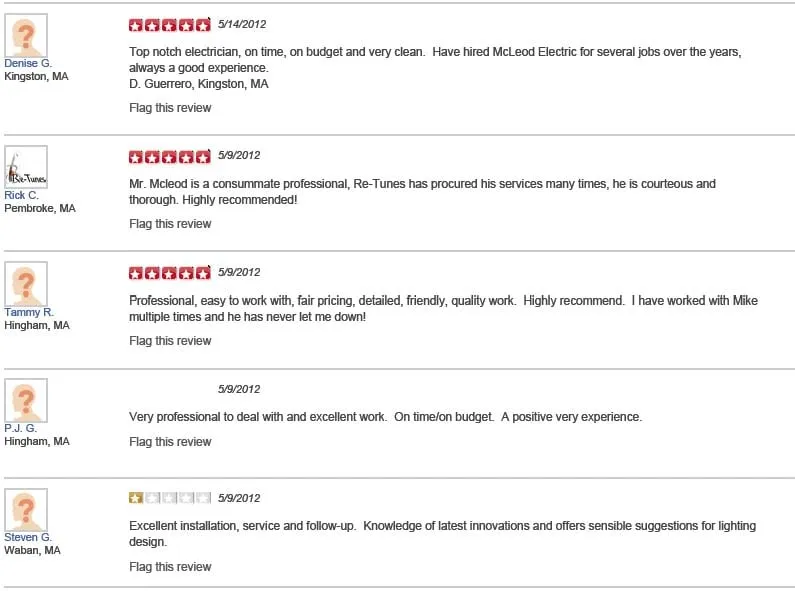 Slide of McLeod Electric Co