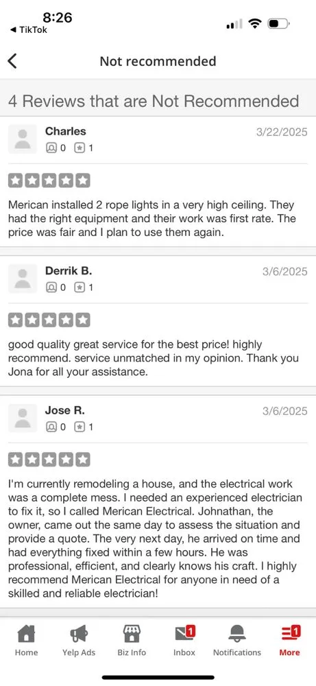 Slide of Merican Electrical Service