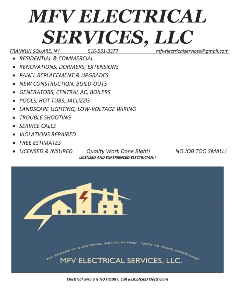 Slide of Mfv Electrical Services