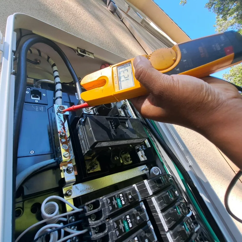 Licensed electrical service for homes in wiring installation,  by 