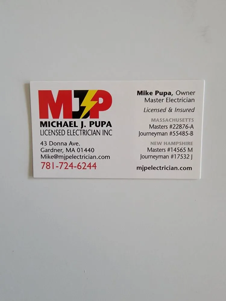 Slide of Michael J Pupa Electrician