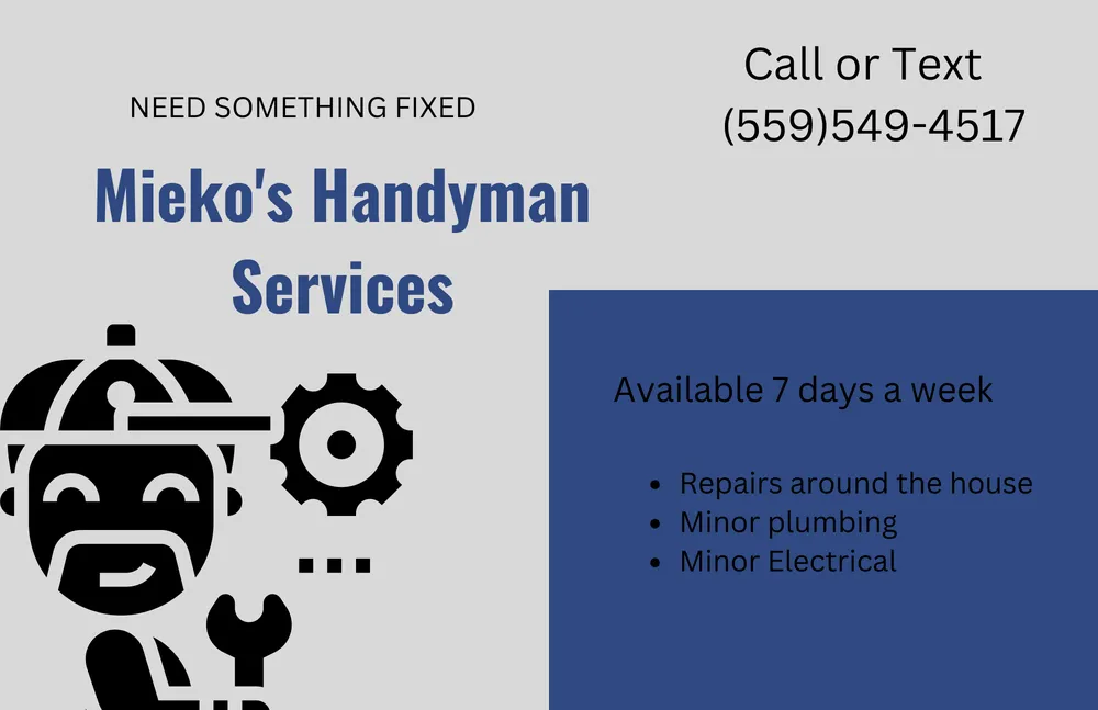 Slide of Mieko""""s Handyman Services