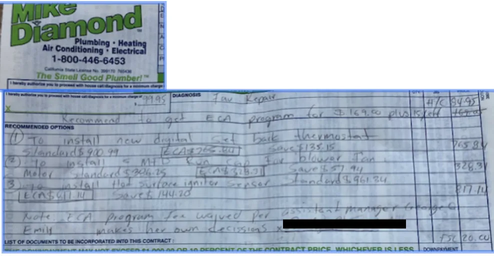 Slide of Mike Diamond Services