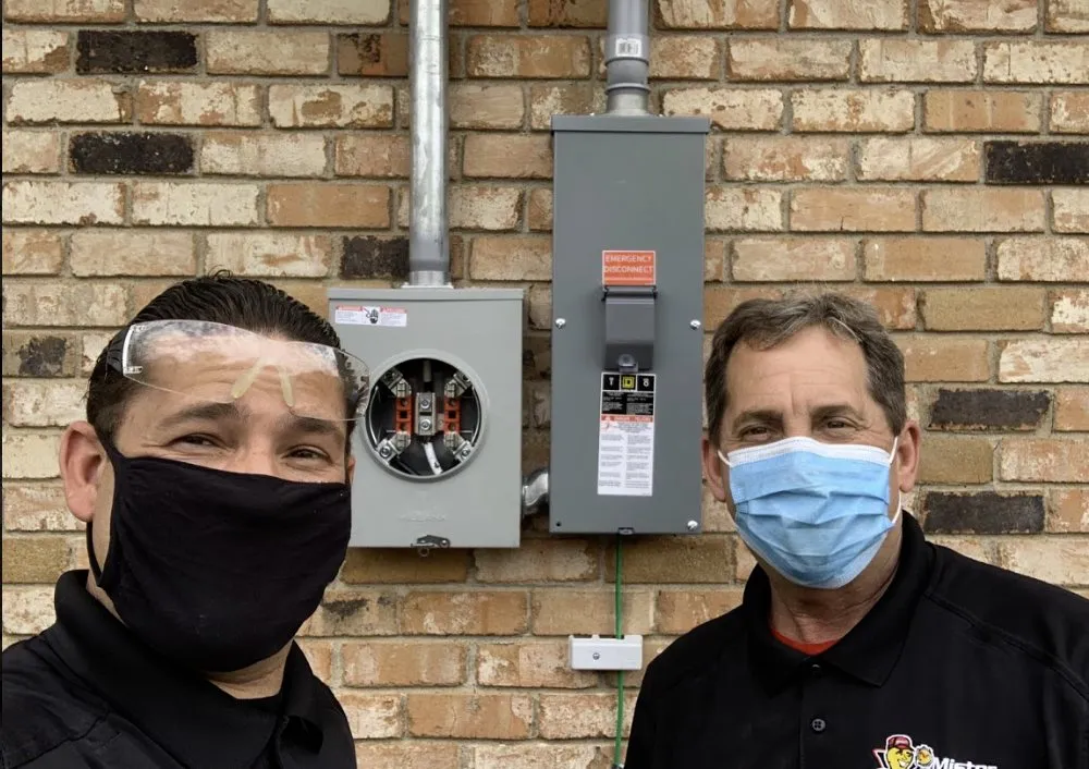 Slide of Mister Sparky Electrician DFW