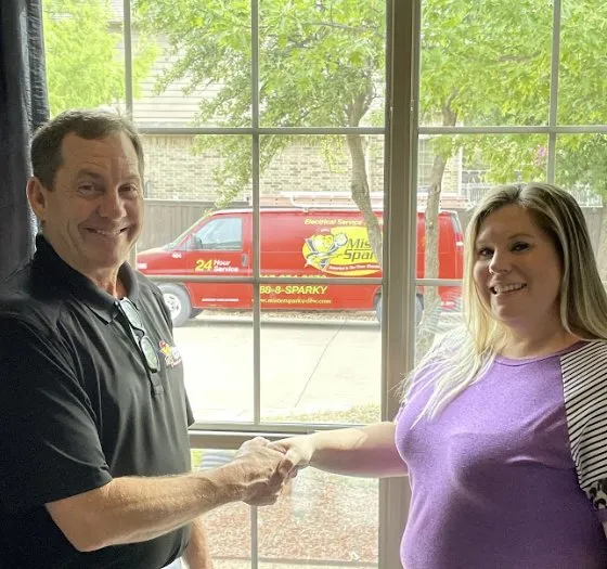 Slide of Mister Sparky Electrician DFW