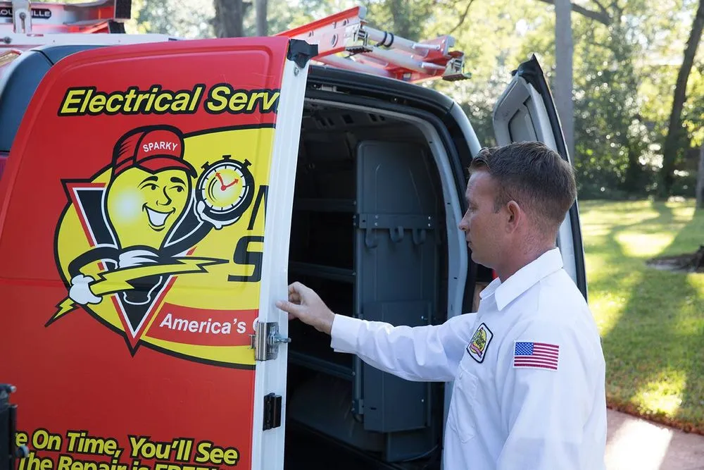 Slide of Mister Sparky of Charleston