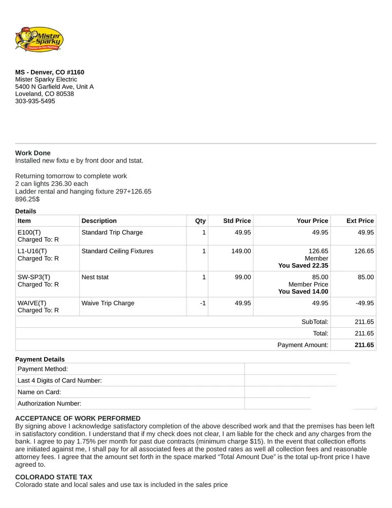 Slide of Mister Sparky of Colorado