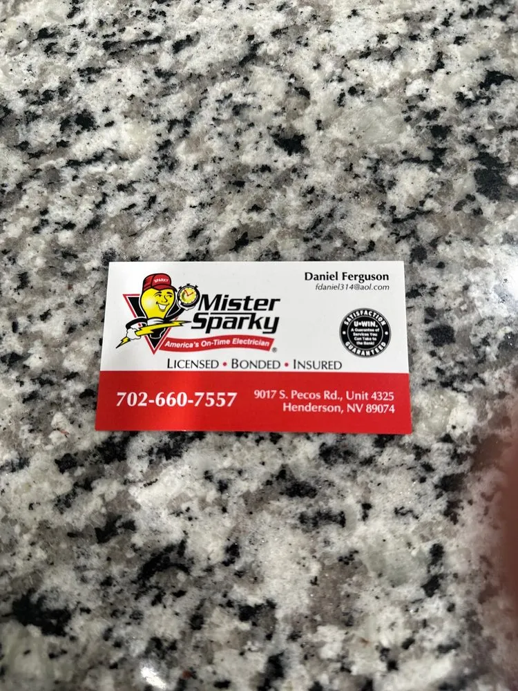 Slide of Mister Sparky of Las Vegas