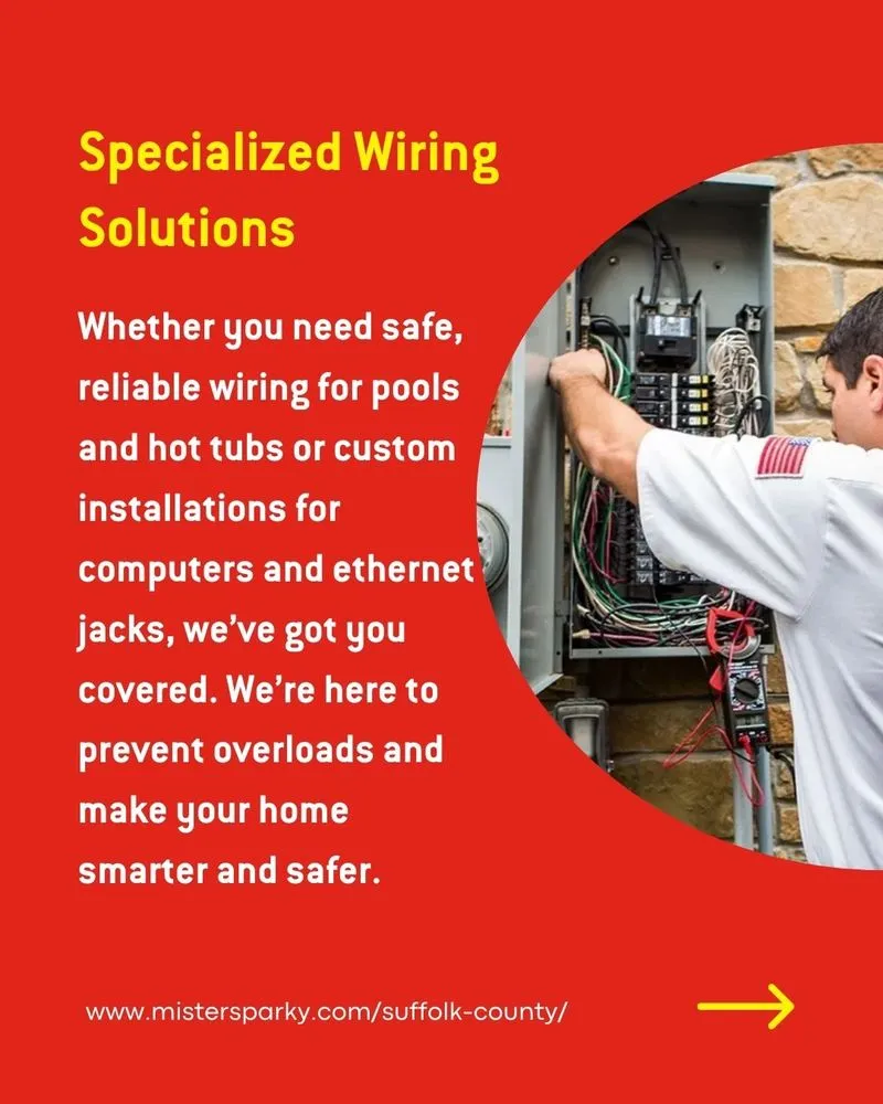 Professional electrical repair in ,  by Mister Sparky of Suffolk County