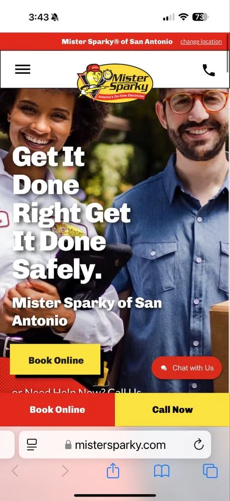 Slide of Mister Sparky