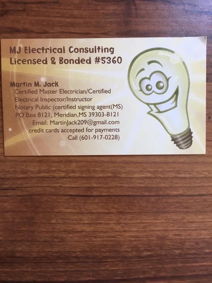Slide of MJ Electrical Consulting