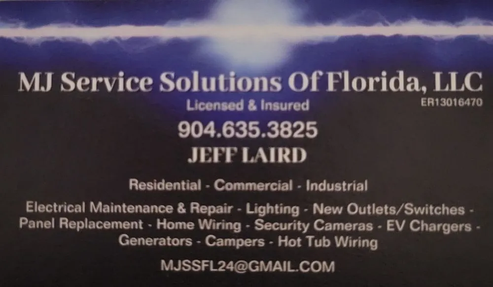 Slide of MJ Service Solutions