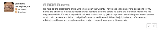 Slide of M.L. Electric