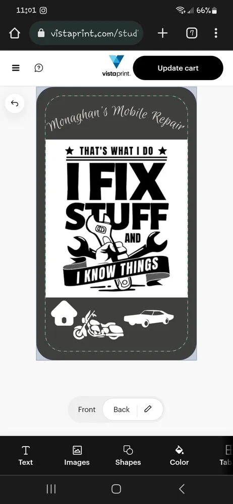 Slide of Monaghans Mobile Service