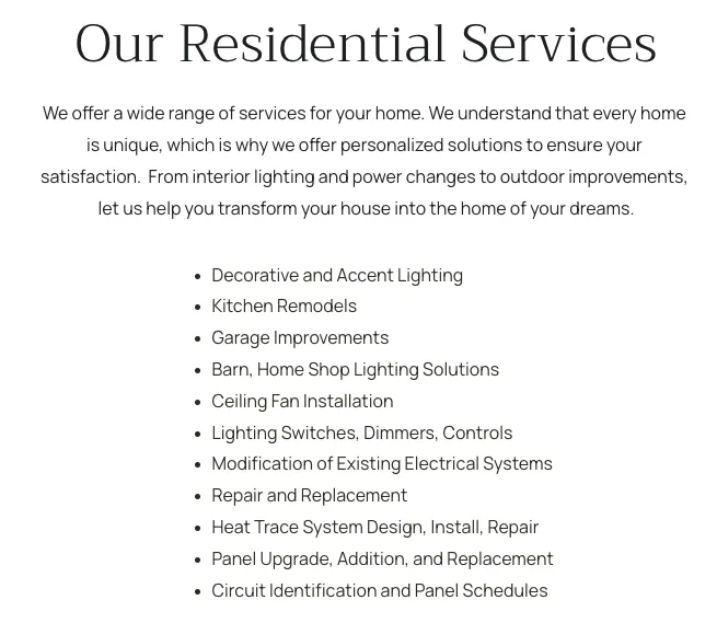 Slide of Monarch Electrical Services