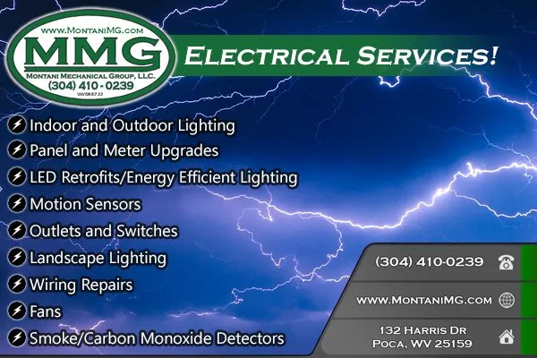 Certified electrician providing circuit breaker repair in Poca, WV - Montani Mechanical Group