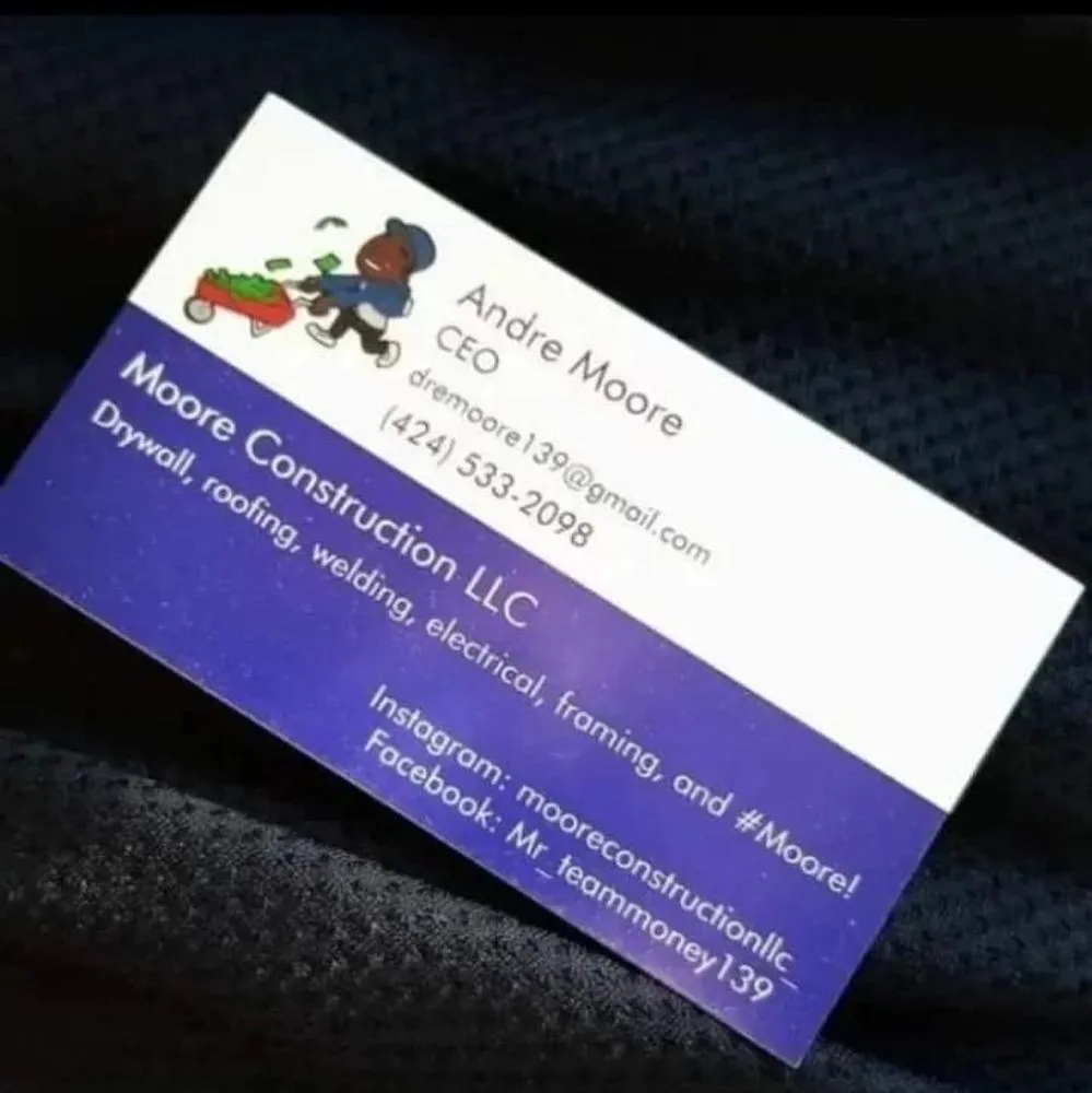 Slide of Moore Construction