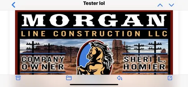 Morgan Line Construction Logo