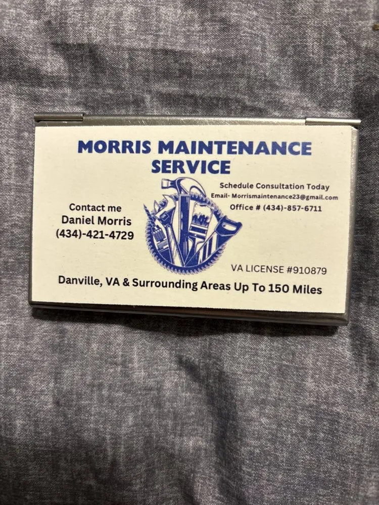 Slide of Morris Maintenance Service