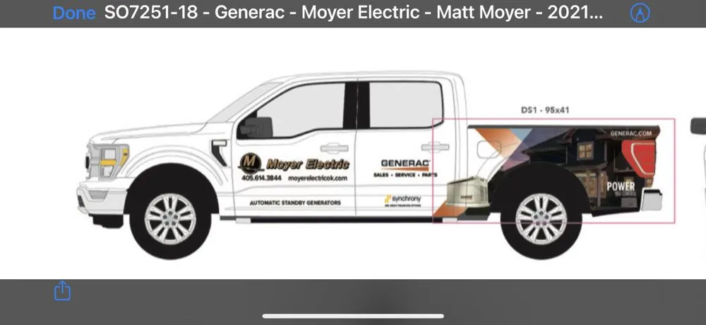Slide of Moyer Electric & Generators