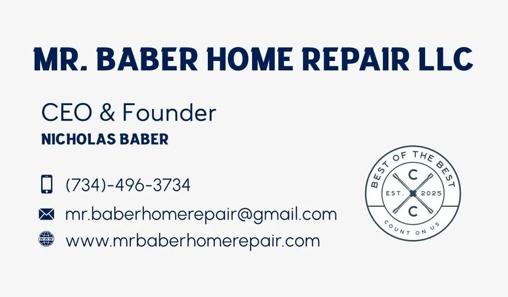 Slide of Mr Baber Home Repair