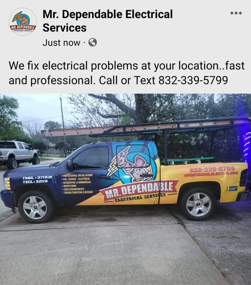 Slide of Mr. Dependable Electrical Services