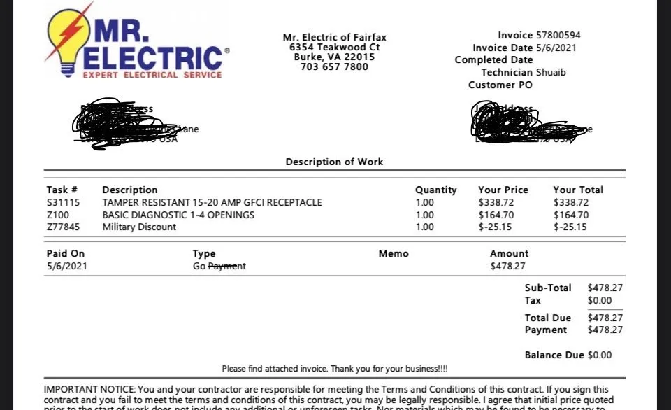 Slide of Mr. Electric of Fairfax