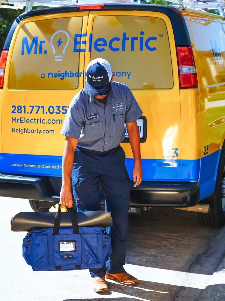 Slide of Mr. Electric of Katy