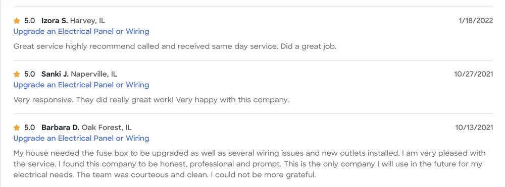 Reliable electrical service for homes in panel upgrade,  by 