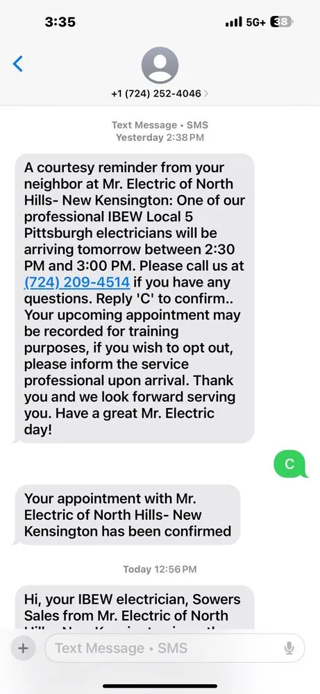 Emergency outlet and switch repair service in ,  - Mr. Electric of North Hills - New Kensington