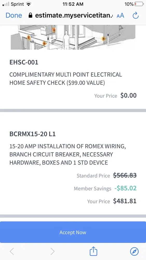 Slide of Mr. Electric of Round Rock