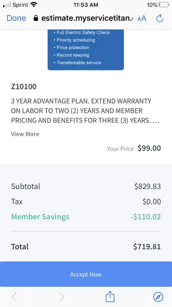 Slide of Mr. Electric of Round Rock