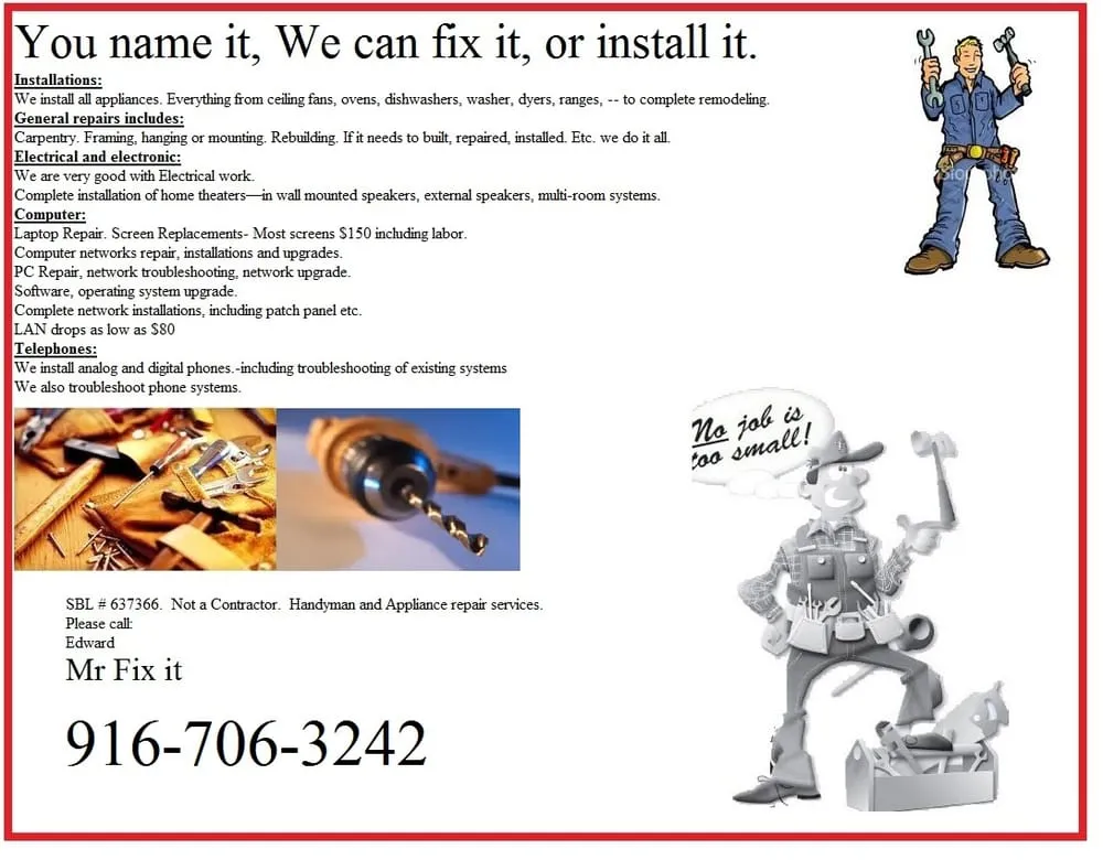 Slide of Mr Fix It