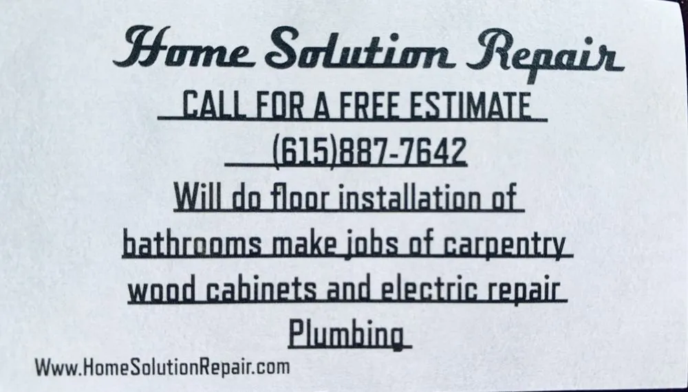 Slide of M&R Home Solution Repair
