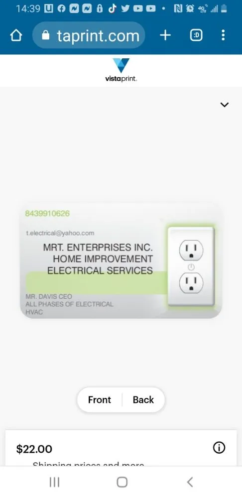 Slide of Mr T Enterprises