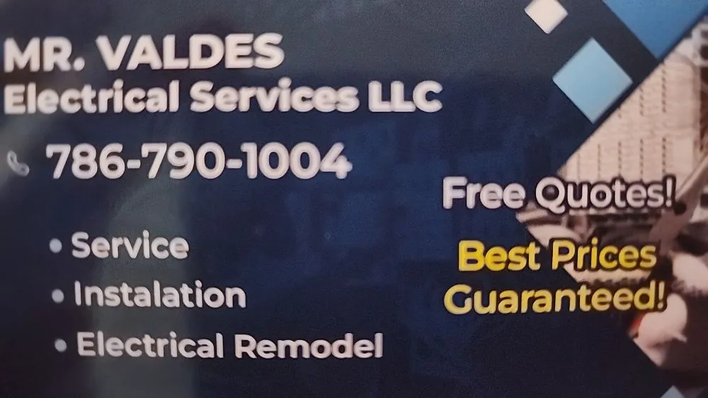 Slide of Mr Valdes Electrical Services