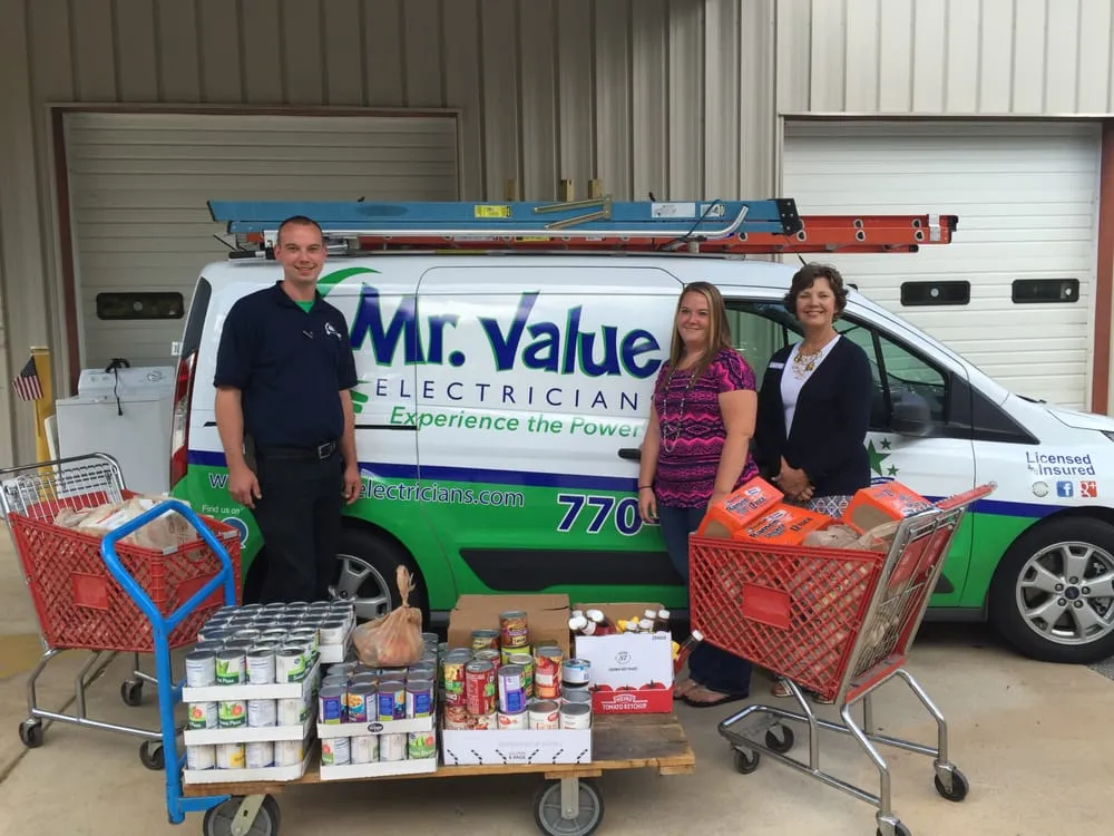 Slide of Mr. Value Electricians