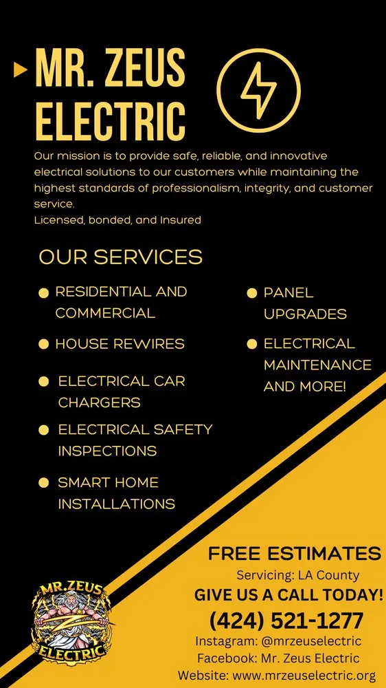 Professional electrical repair in Lynwood, CA by Mr Zeus Electric