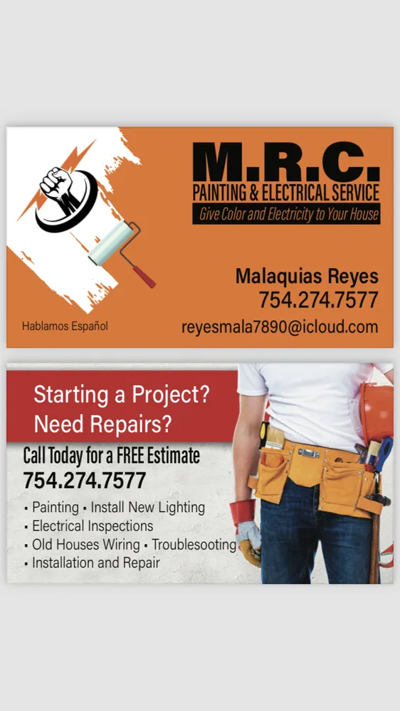 Slide of MRC Painting & Electrical Service