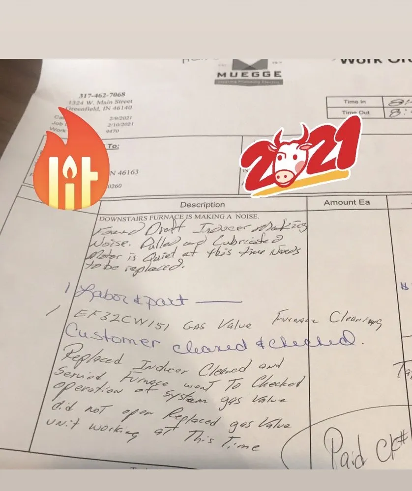 Slide of Muegge Plumbing & Heating