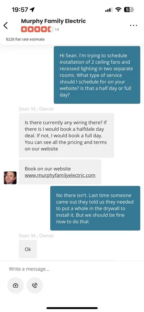 Slide of Murphy Family Electric