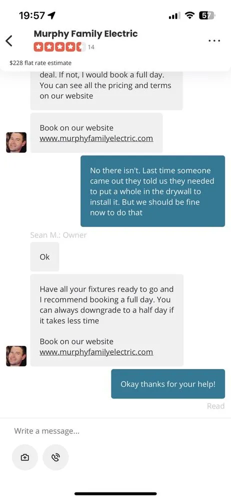 Slide of Murphy Family Electric