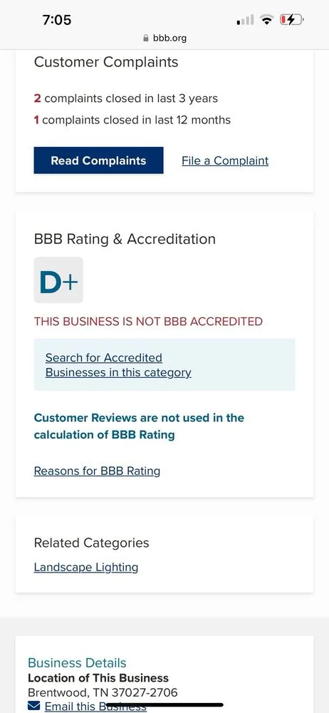 Slide of Nashville Outdoor Lighting Systems