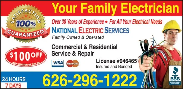 Slide of National Electric Services