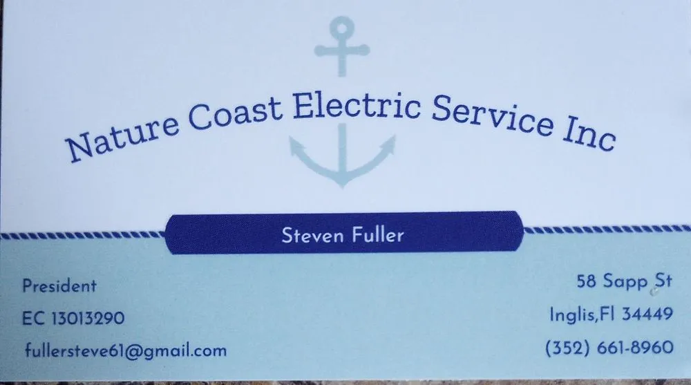 Slide of Nature Coast Electric Service