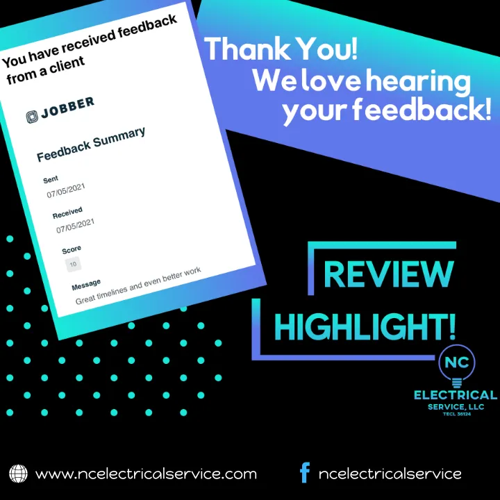 Slide of NC Electrical Service