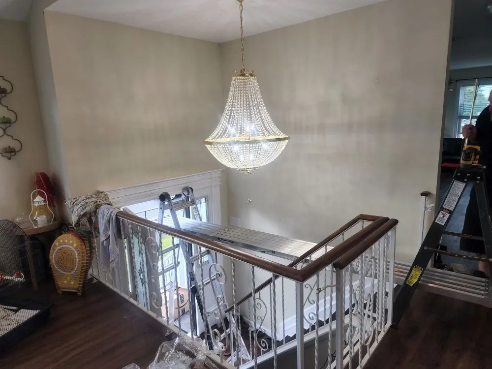 Professional electrician providing emergency electrical service in , 