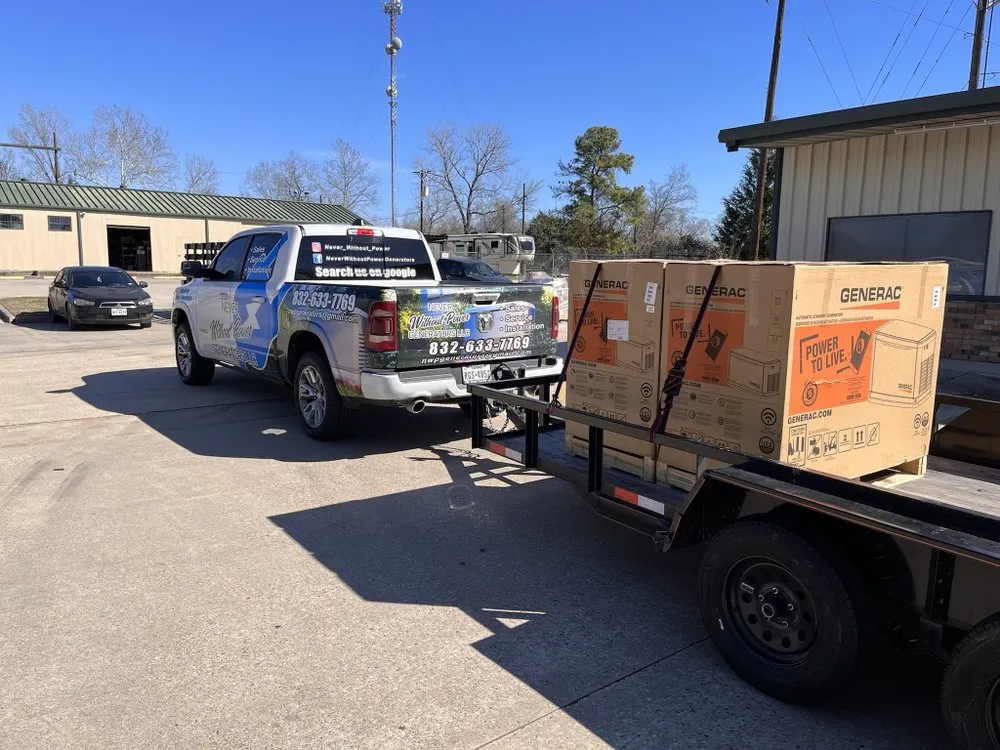 Emergency emergency electrical service in Huffman, TX by Never Without Power Generators