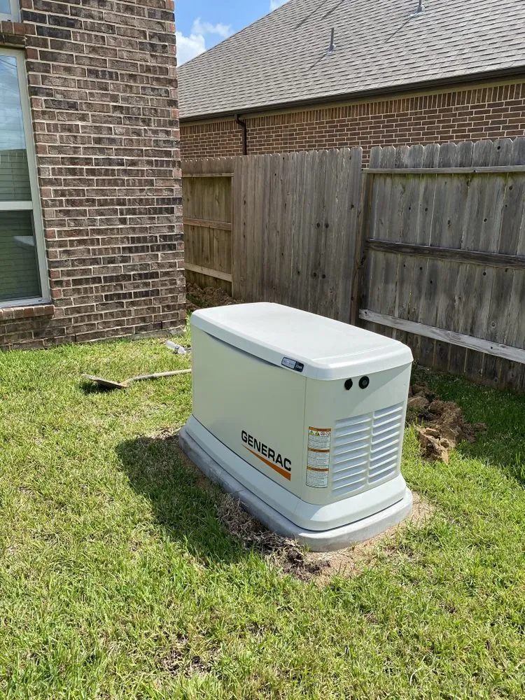 Affordable lighting installation in Huffman, TX by Never Without Power Generators